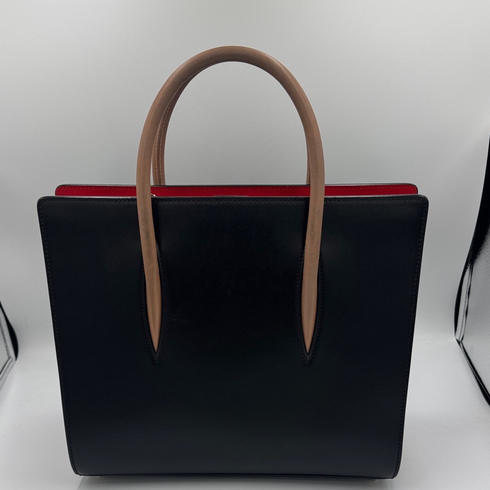 Christian Louboutin Paloma - Black Tote Red Interior & Adjustable Strap - Picture 7 of 14